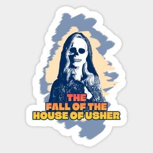 The Fall of the House of Usher Carla Gugino skull mask Sticker